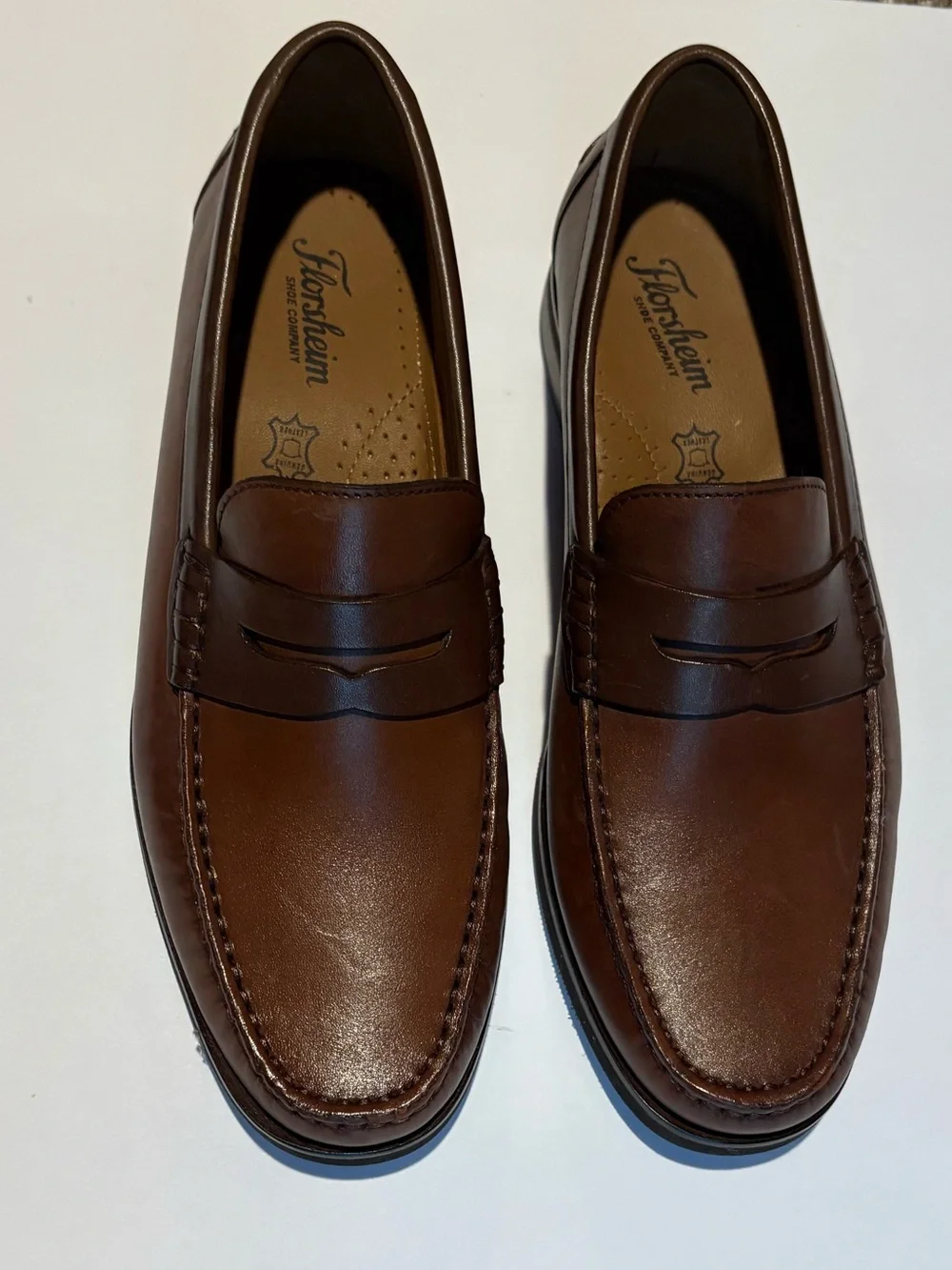 Florsheim Brown Leather Penny Loafers